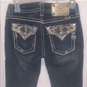 Miss Me size 24 US 0 Dark Wash Skinny Jeans